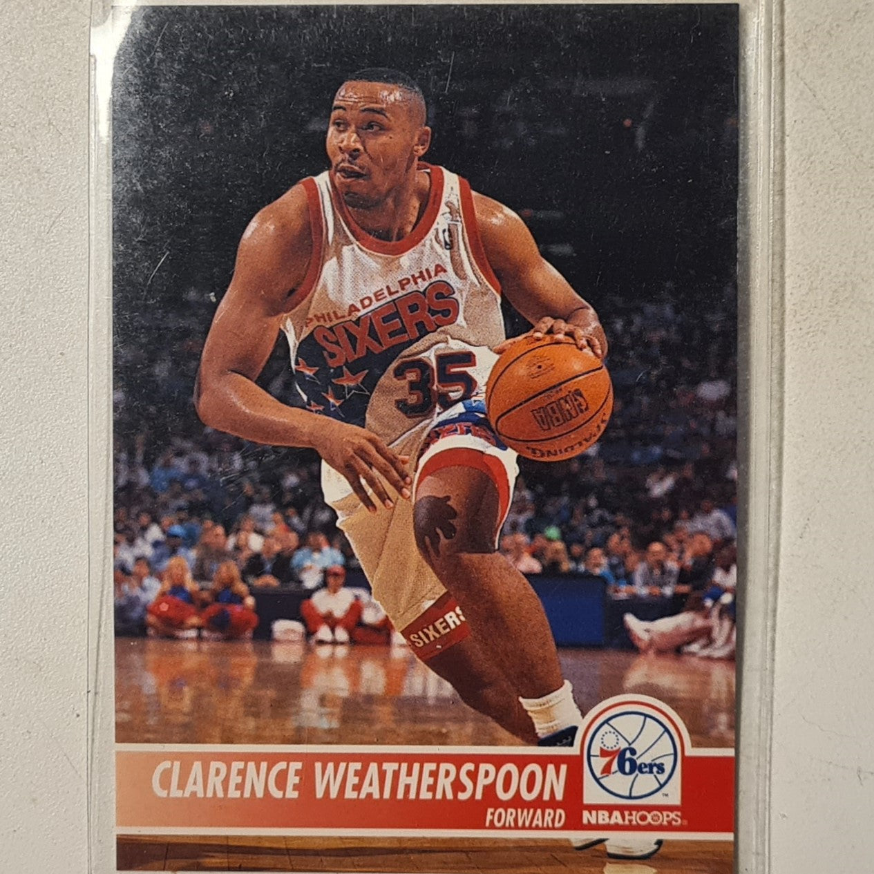 Clarence Weatherspoon 1994 Skybox NBA Hoops #164 NBA Basketball Philadelphia 76ers Excellent sleeved