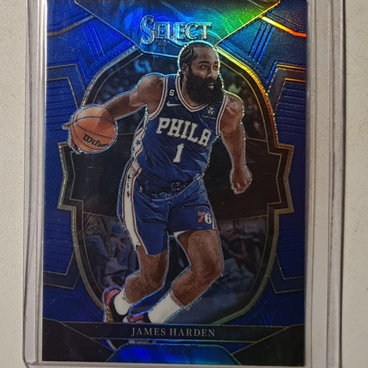 James Harden 2022-23 Panini Select Prizm refractor #25 NBA Basketball Philadelphia 76ers Excellent/mint sleeved