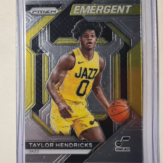 Taylor Hendricks 2023-24 Panini Prizm Emergent Rookie RC #30 NBA Basketball Utah Jazz Excellent/mint sleeved