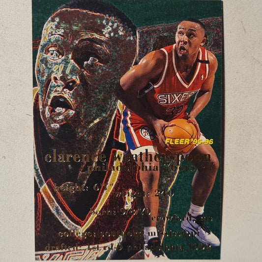 Clarence Weatherspoon 1995 Fleer 95-96 #138 NBA Basketball Philadelphia 76ers Excellent Sleeved