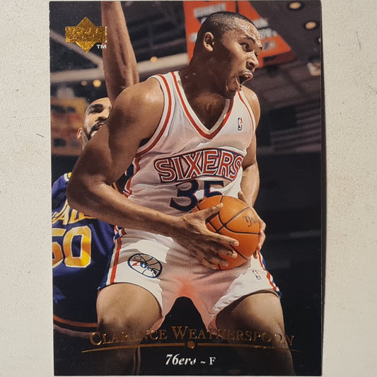 Clarence Weatherspoon 1995 Upper-Deck #22 NBA Basketball Philadelphia 76ers Excellent Sleeved