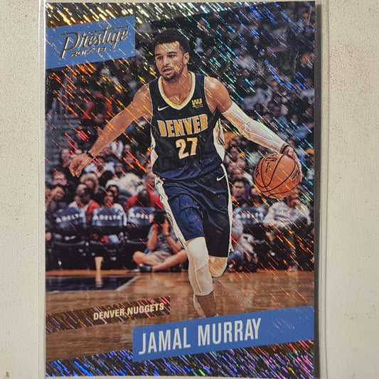 Jamal Murray 2017-18 Panini Prestige hardcourt heroes rain variant holo #87 NBA Basketball Denver Nuggets Excellent sleeved