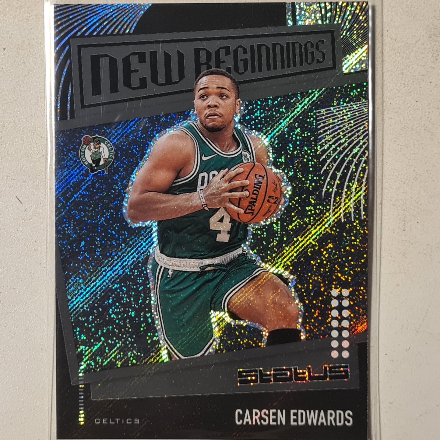 Carsen Edwards 2019-20 Panini Status new beginnings Rookie RC #5 NBA Basketball Boston Celtics mint sleeved