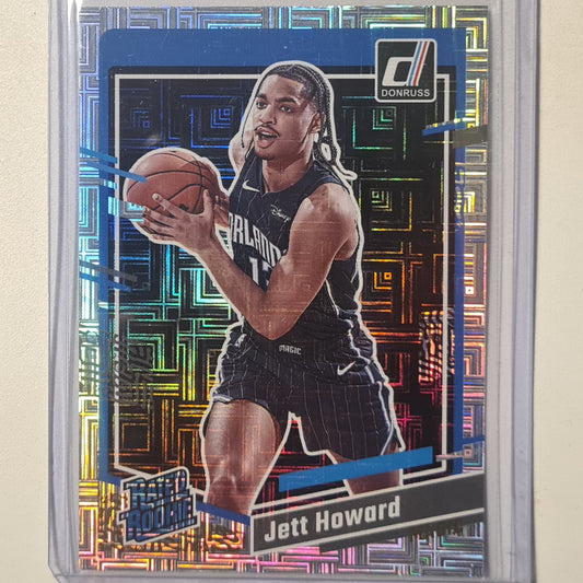 Jett Howard 2023-24 Panini Donruss rated rookie holo prizm  #212 NBA Basketball Orlando Magic excellent sleeved