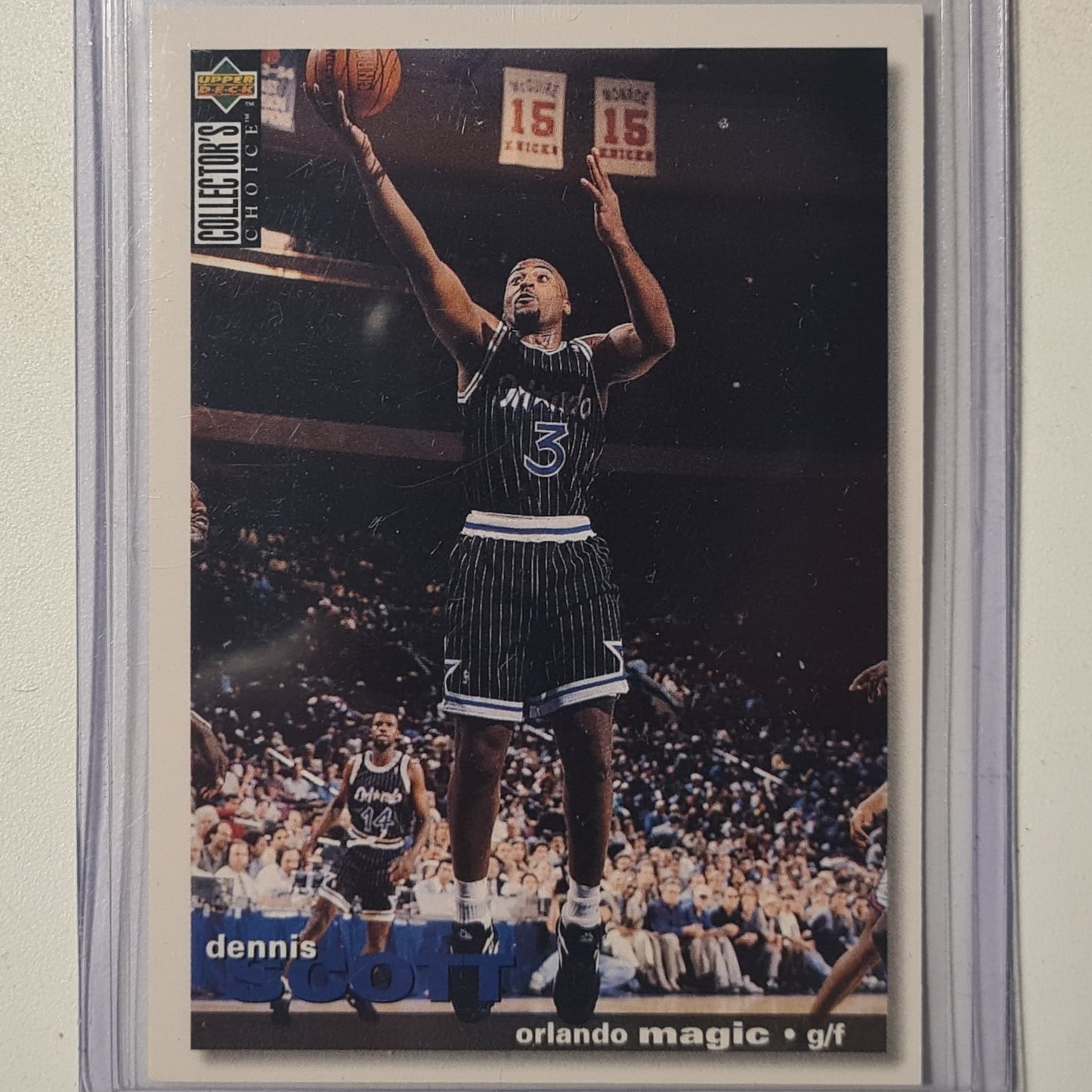 Dennis Scott 1995 Upper-Deck collectors choice #16 NBA Basketball Orlando Magic excellent sleeved