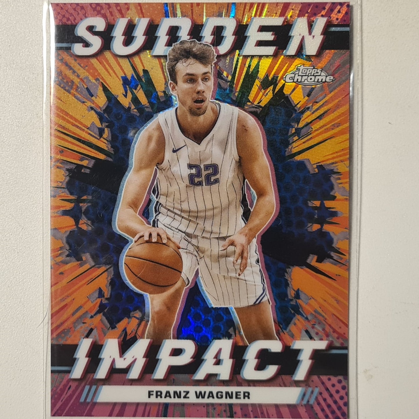 Franz Wagner 2024 Topps Chrome sudden impact insert SI-24 NBA Basketball Orlando Magic mint sleeved