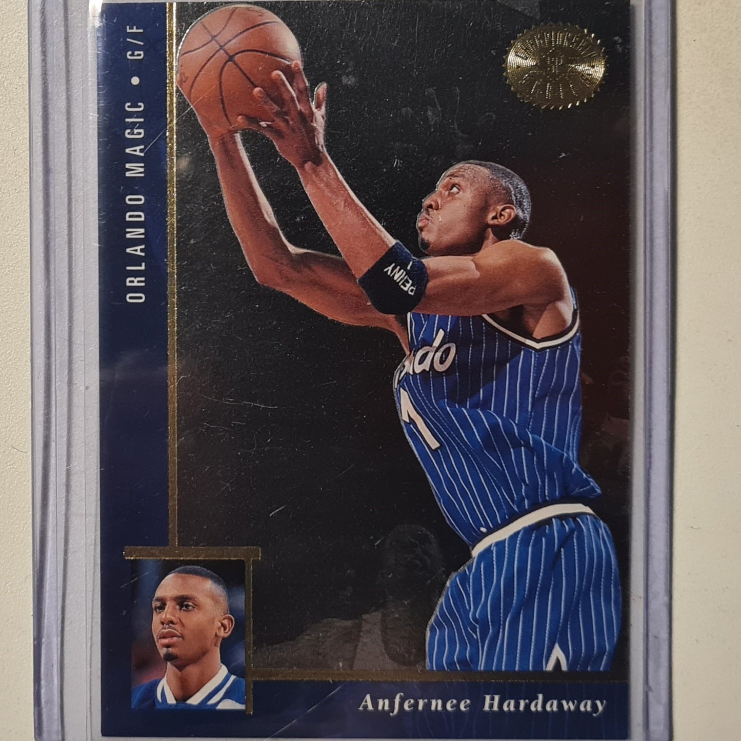 Anfernee Hardaway 1996 Upper-Deck championship series #75 NBA Basketball excellent sleeved