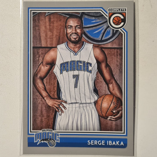 Serge Ibaka 2016-17 Panini Complete rare silver edge variant #188 NBA Basketball Orlando Magic Excellent sleeved