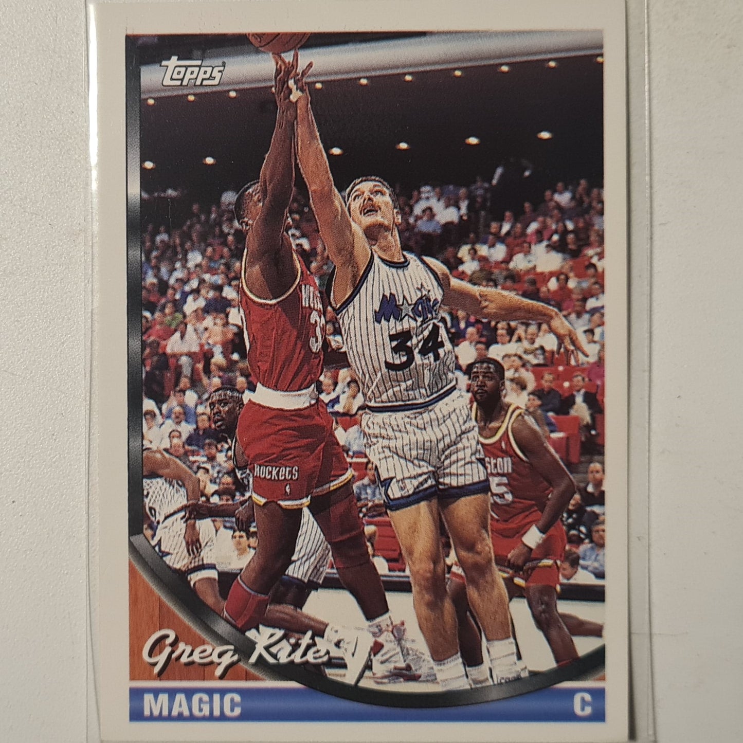 Greg Kite 1993 Topps #53 NBA Basketball Orlando Magic excellent sleeved