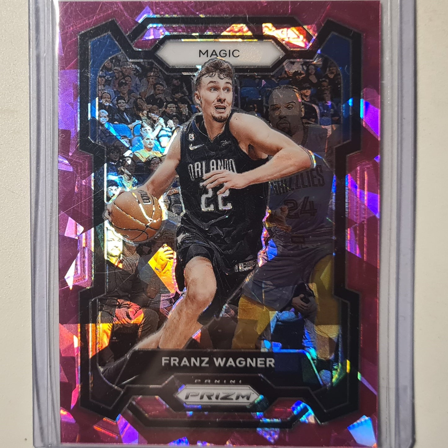 Franz Wagner 2023-24 Panini Prizm pinked cracked ice #1 NBA Basketball Orlando Magic Excellent/mint