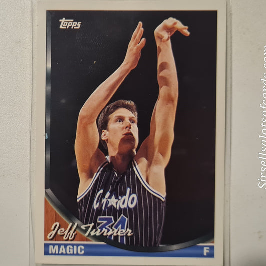 Jeff Turner 1993 Topps #68 NBA Basketball Orlando Magic Excellent