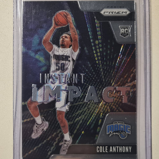 Cole Anthony 2020-21 Panini instant impact Rookie RC #21 NBA Basketball Orlando Magic Excellent/mint