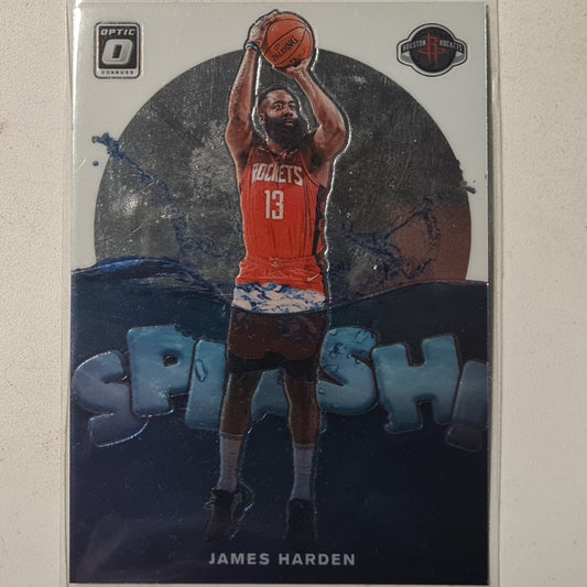 James Harden 2019-20 Panini Donruss Optic Splash insert #1 NBA Basketball Houston Rockets excellent  sleeved