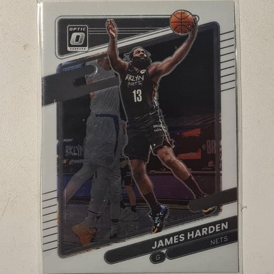 James Harden 2021-22 Panini Donruss Optic #106 NBA Basketball Brooklyn Nets excellent/mint sleeved