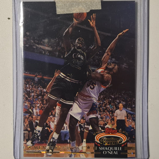 Shaquille O'Neal 1993 Topps Stadium club members choice Rookie RC #201 NBA Basketball Orlando Magic Excellent sleeved