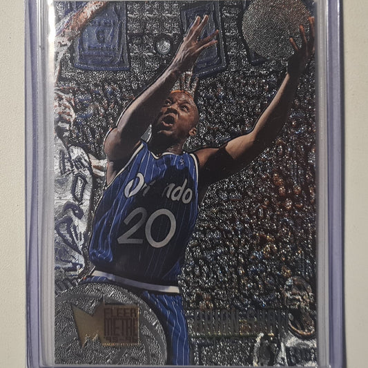 Brian Shaw 1996 Fleer metal 95-96 #175 NBA Basketball Orlando Magic Excellent sleeved