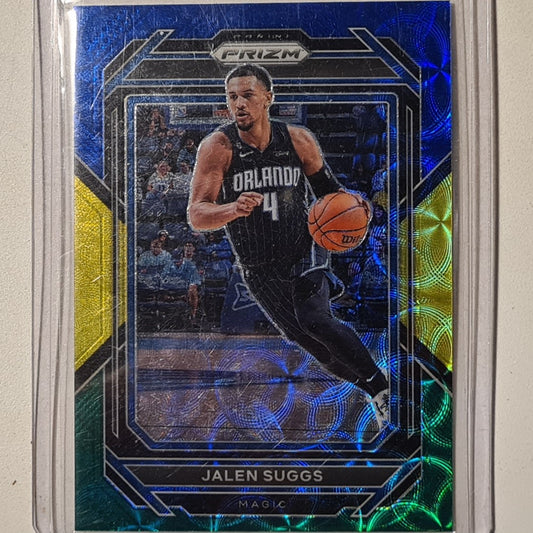 Jalen Suggs 2022-23 Panini Prizm blue yellow blue circles #184 NBA Basketball Orlando Magic excellent mint sleeved