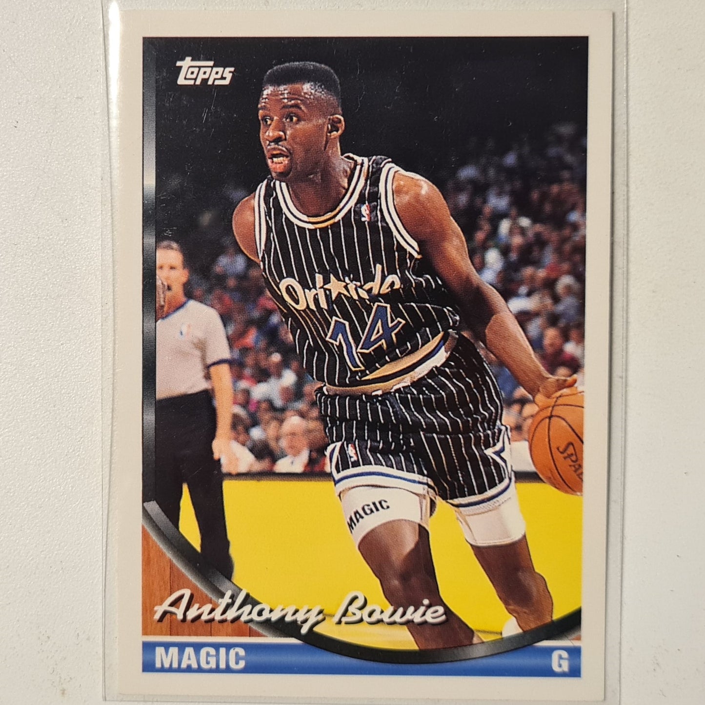 Anthony Bowie 1993 Topps #165 NBA Basketball Orlando Magic excellent sleeved