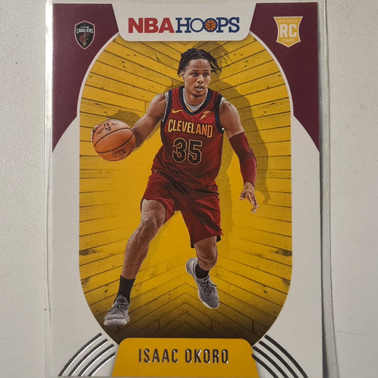 Isaac Okoro 2020-21  NBA Hoops Rookie RC #244 NBA Basketball Cleveland Cavaliers Excellent/mint sleeved