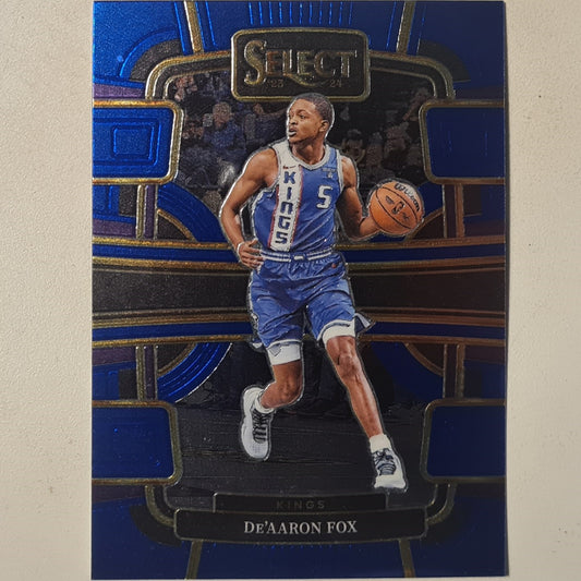 De'Aaron Fox 2023-24 Panini Select blue #49 NBA Basketball Sacramento Kings  Excellent/mint sleeved