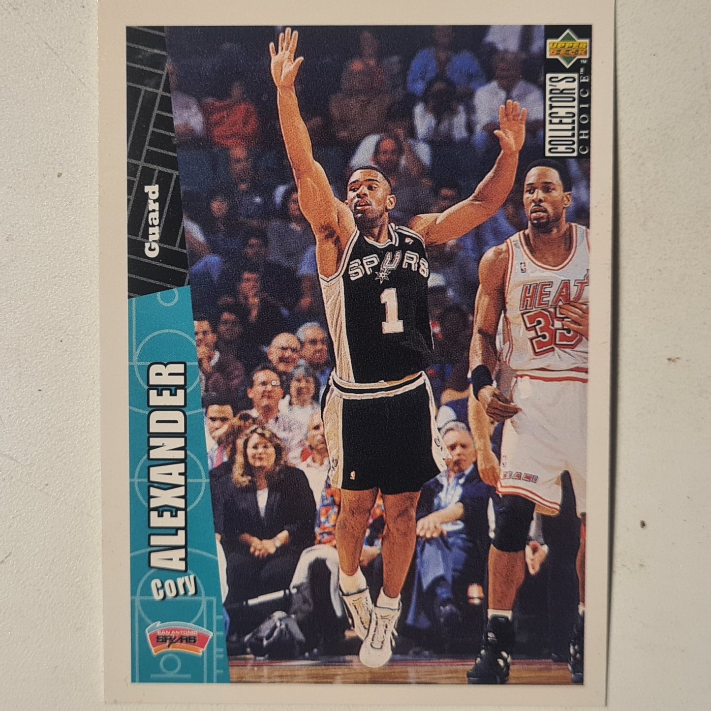 Cory Alexander 1996 Upper-Deck collectors choice #326 NBA Basketball San Antonio Spurs Excellent sleeved