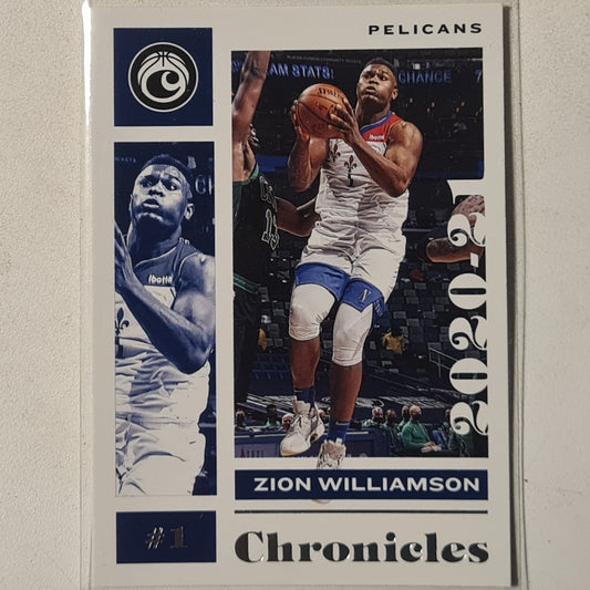 Zion Williamson 2020-21 Panini Chronicles #42 NBA Basketball New Orleans Pelicans Excellent sleeved