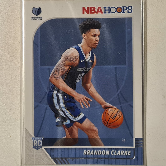 Brandon Clarke 2019-20 Panini NBA Hoops Rookie RC #217 NBA Basketball Memphis Grizzlies Excellent sleeved