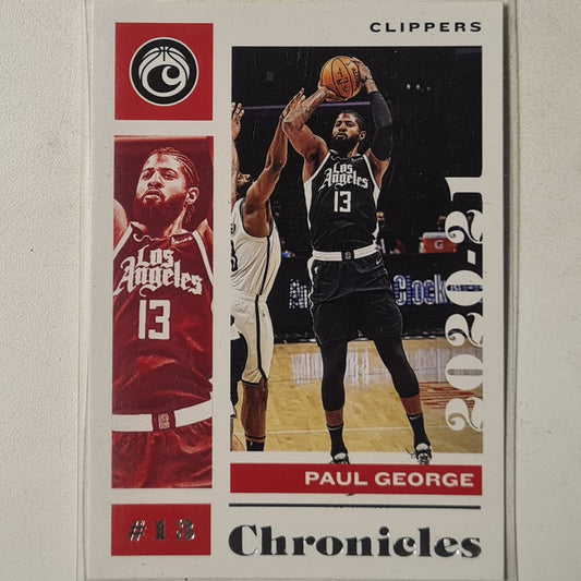 Paul George 2020-21 Panini Chronicles #37 NBA Basketball LA Clippers Excellent sleeved