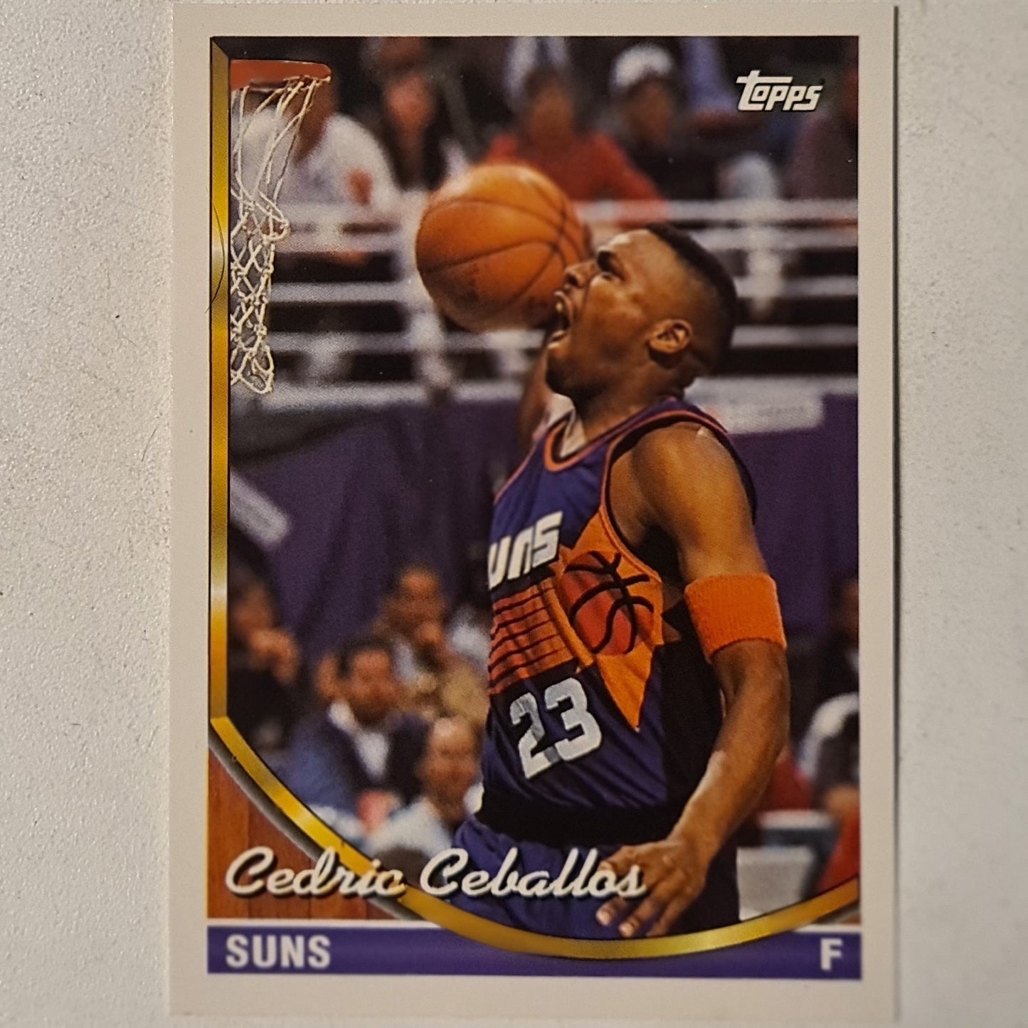 Cedric Ceballos 1994 Topps #344 NBA Basketball Phoenix Suns very good sleeved