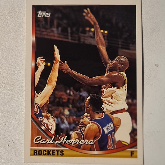 Carl Herrera 1994 Topps #216 NBA Basketball Houston Rockets very good sleeved