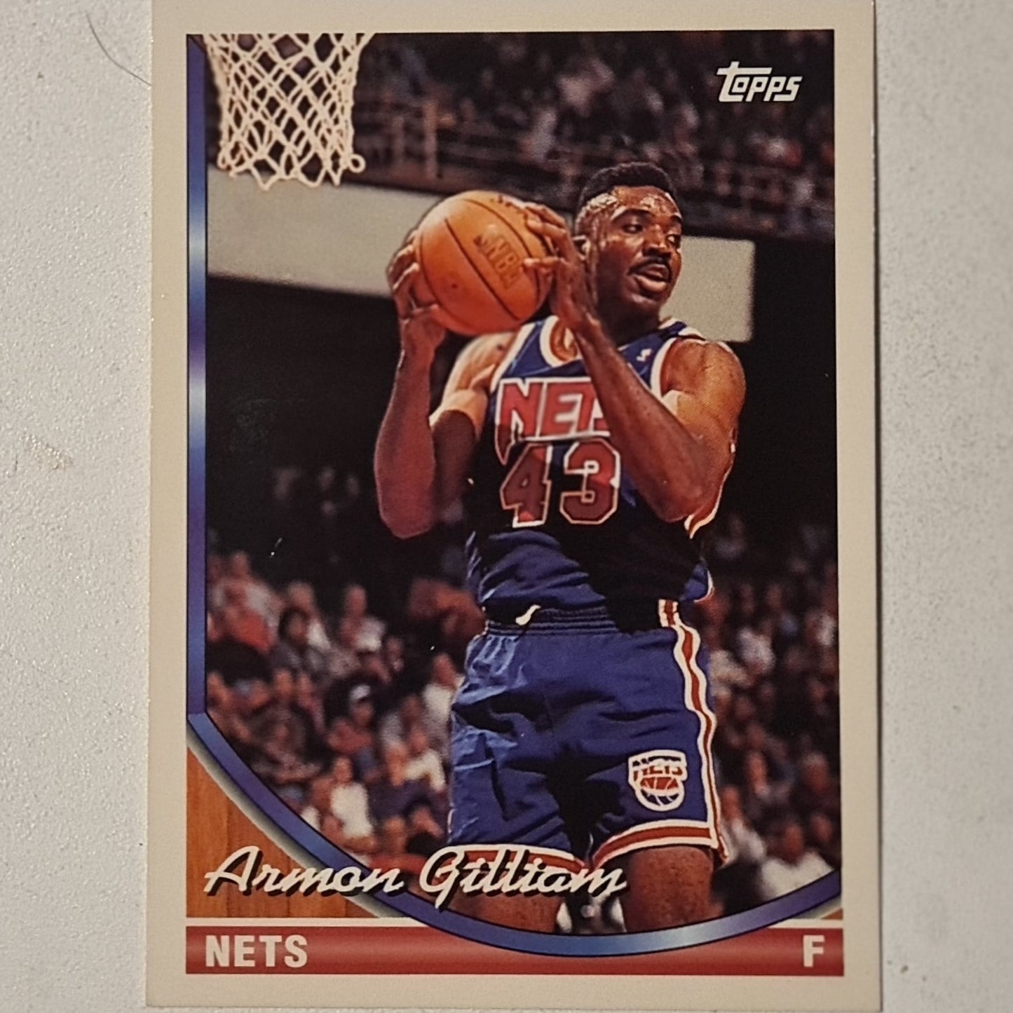 Armon Gillian 1994 Topps #330 NBA Basketball New Jersey Nets very good sleeved