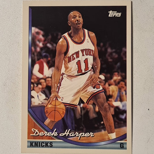 Derek Harper 1994 Topps #284 NBA Basketball New York Knicks very good sleeved