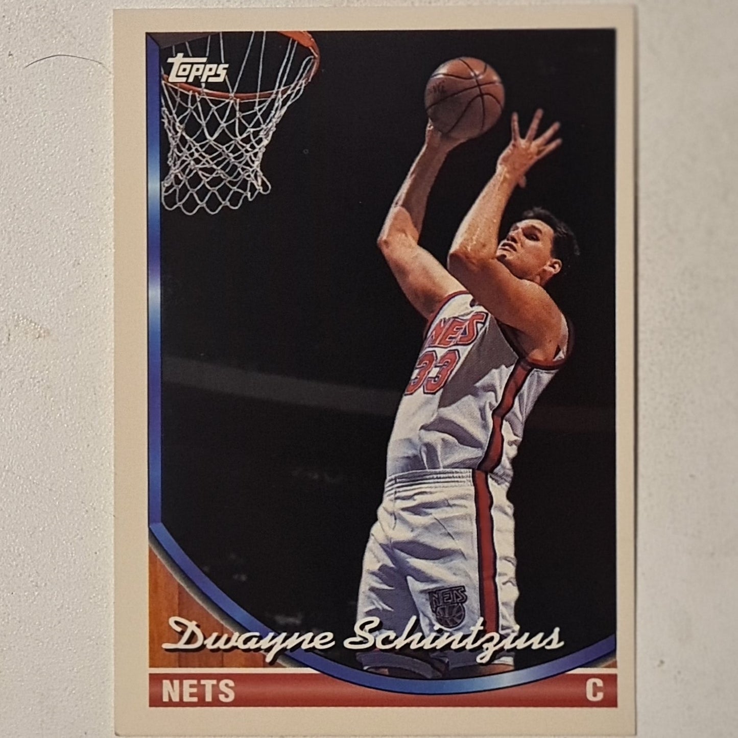 Dwayne Schintzius 1994 Topps #285 NBA Basketball New York Nets very good sleeved