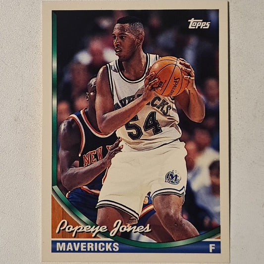 Popeye Jones 1994 Topps #256 NBA Basketball Dallas Mavericks very good sleeved