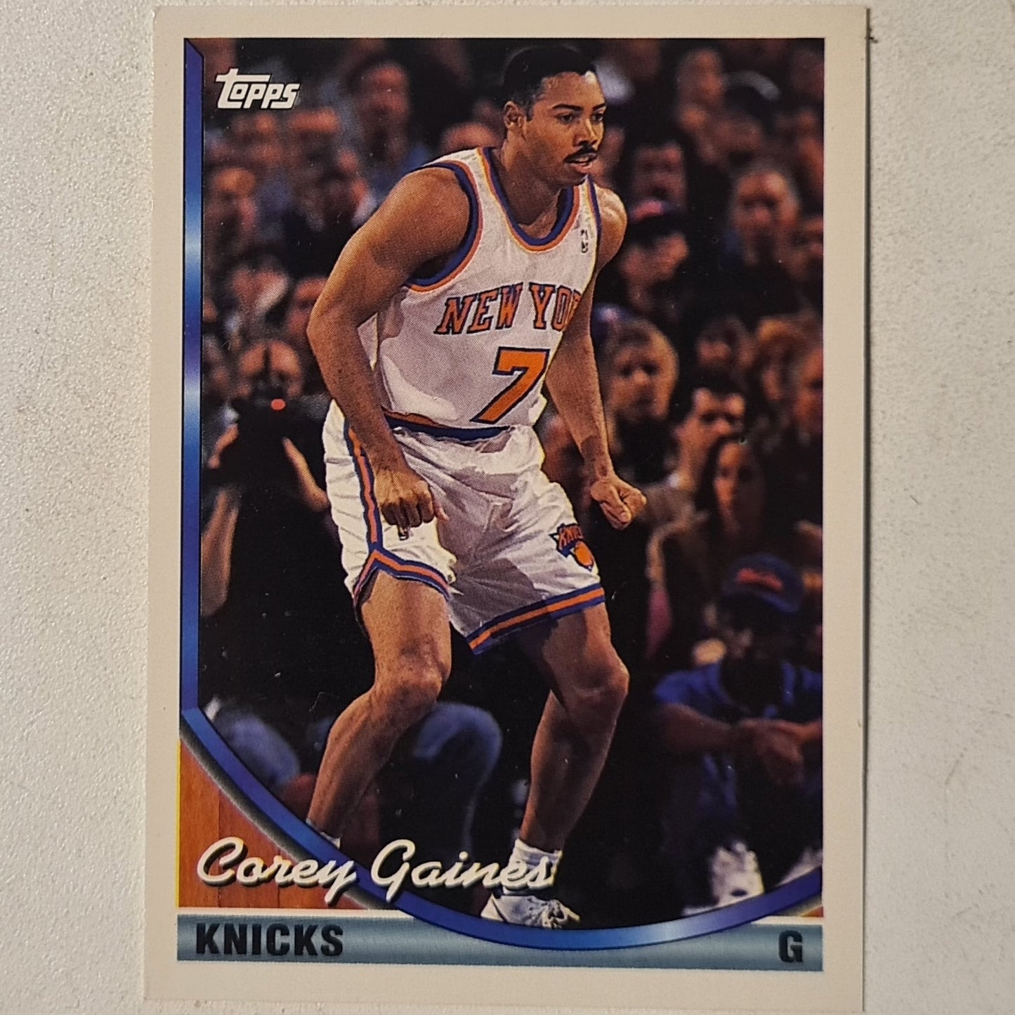 Corey Gaines 1994 Topps #378 NBA Basketball New York Knicks very good sleeved