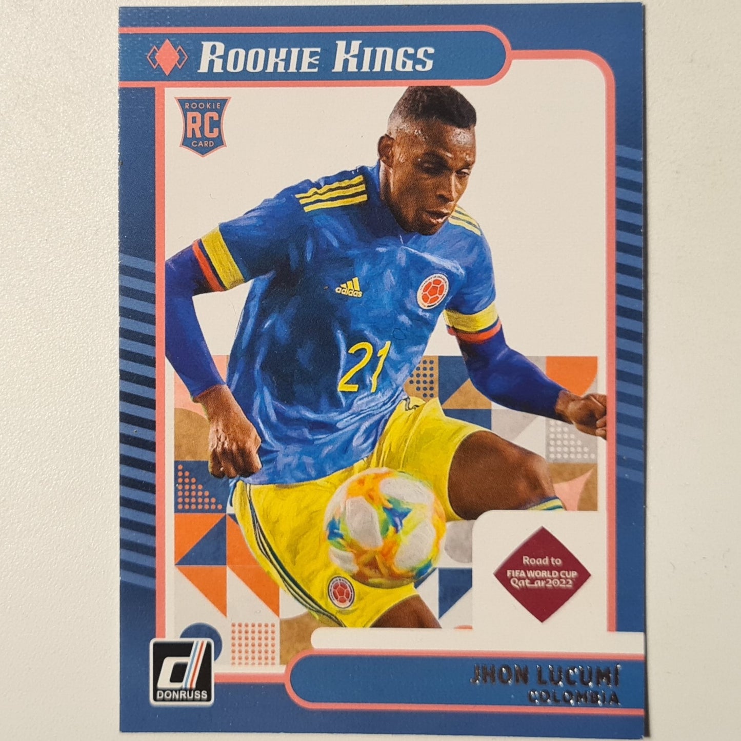 Jhon Lucumi 2021-22 Panini Donruss Soccer rookie kings #14 Rookie RC #14 Soccer Football Colombia very good sleeved