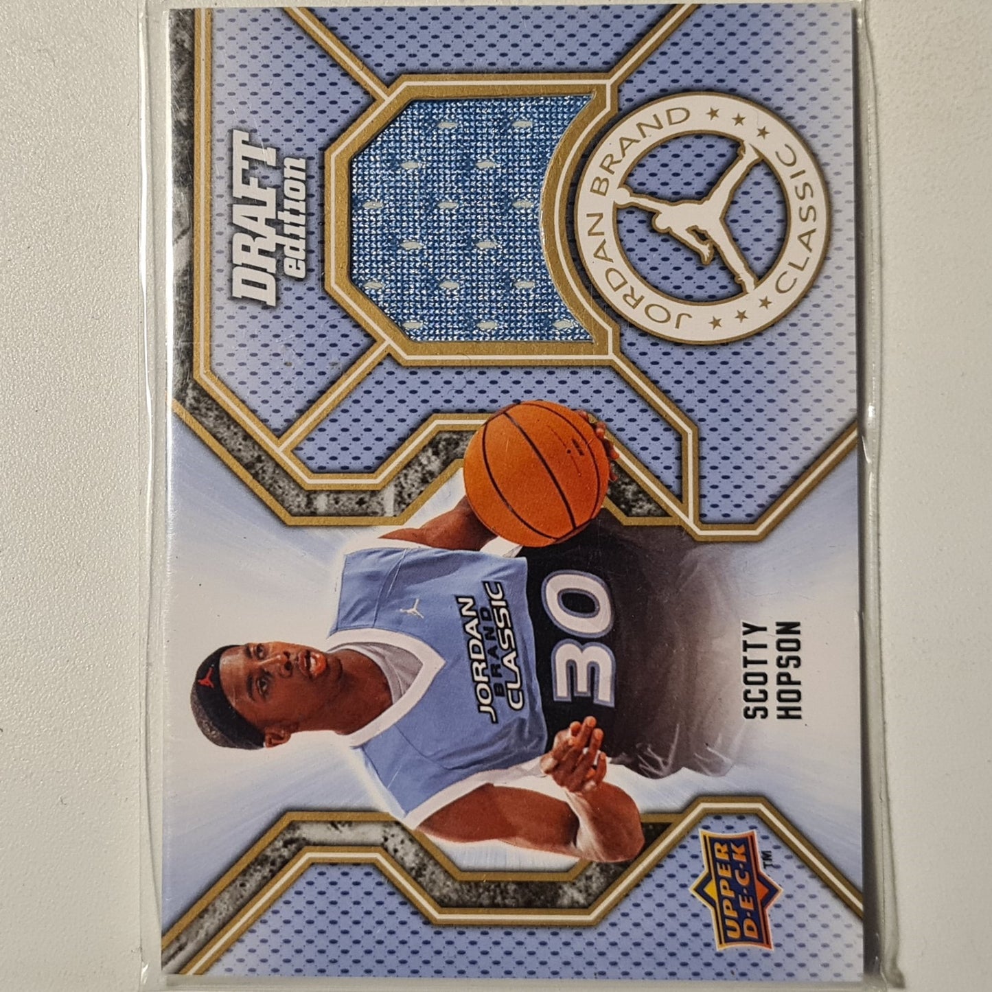 Scotty Hopson 2009 Upper-Deck jordan brand draft edition rookie patch JC-HO NBA Basketball excellent sleeved