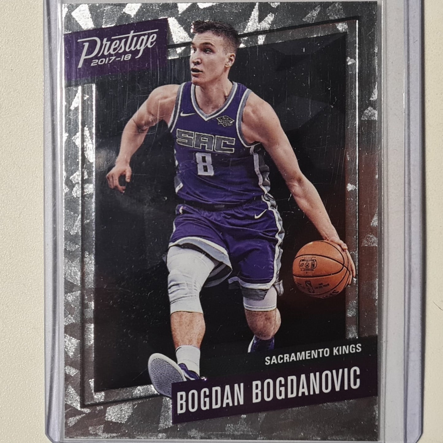 bogdan Bogdanovic 2017-18 Panini Prestige silver foil rookie RC ##45 NBA Basketball Sacramento Kings Excellent/mint