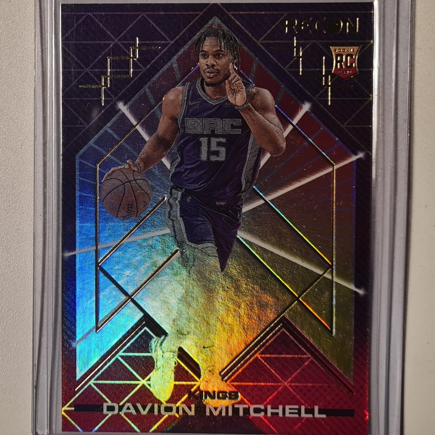 Davion Mitchell 2021-22 Panini Recon rookie RC #206 NBA Basketball Sacramento Kings Excellent/mint