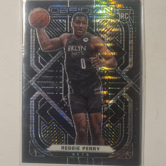 Reggie Perry 2020-21 Panini Obsidian Rookie RC #183 NBA Basketball Brooklyn Nets Mint