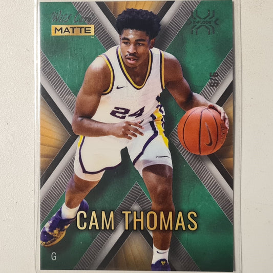 Cam Thomas 2022 Wild Card Matte numbered 6/6 Rookie RC MXP-6 NBA Basketball Brooklyn Nets Mint