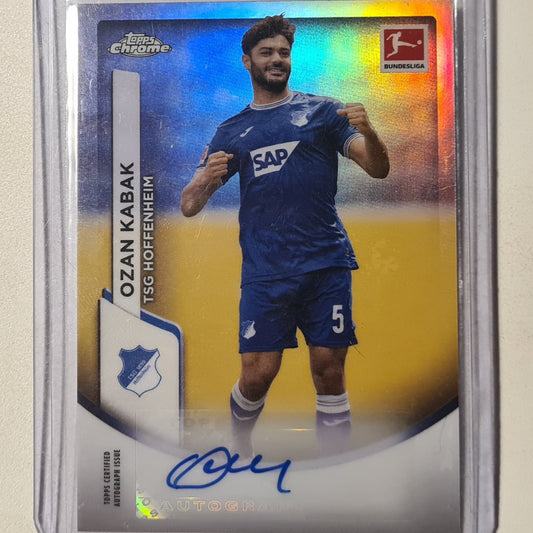 Ozan Kabak 2024 Topps Chrome Bundesliga Auto BCA-OK Soccer Football TSG Hoffenheim mint