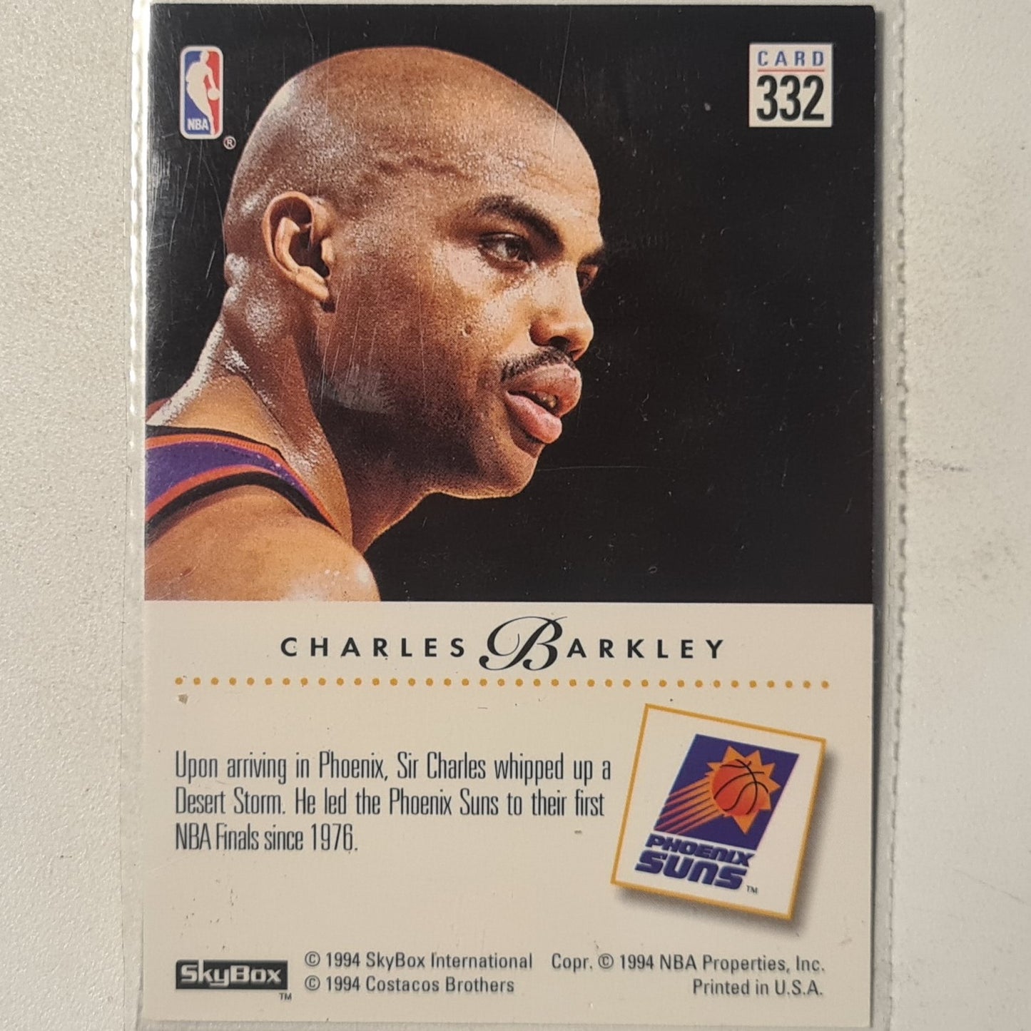 Charles Barkley 1994 Skybox Desert Storm #332 NBA Basketball Phoenix Suns good