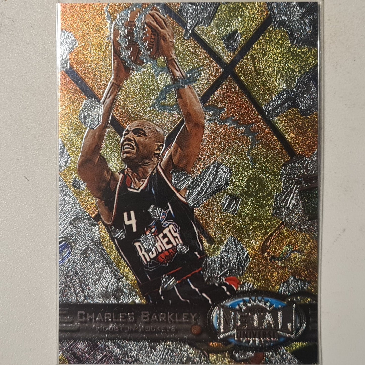 Charles Barkley 1997 Skybox metal universe #1 NBA Basketball Houston Rockets excellent