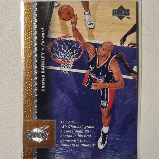 Charles Barkley 1997 Upper-Deck #223 NBA Basketball Houston Rockets excellent