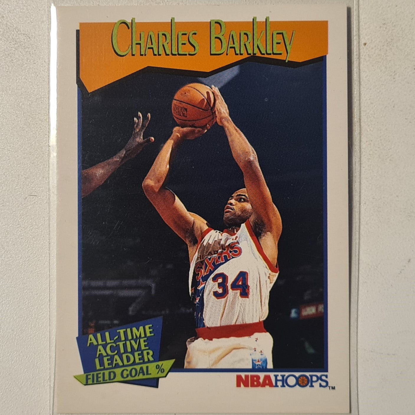 Charles Barkley 1991 NBA Hoops all time active leader #531 NBA Basketball Phoenix Suns excellent