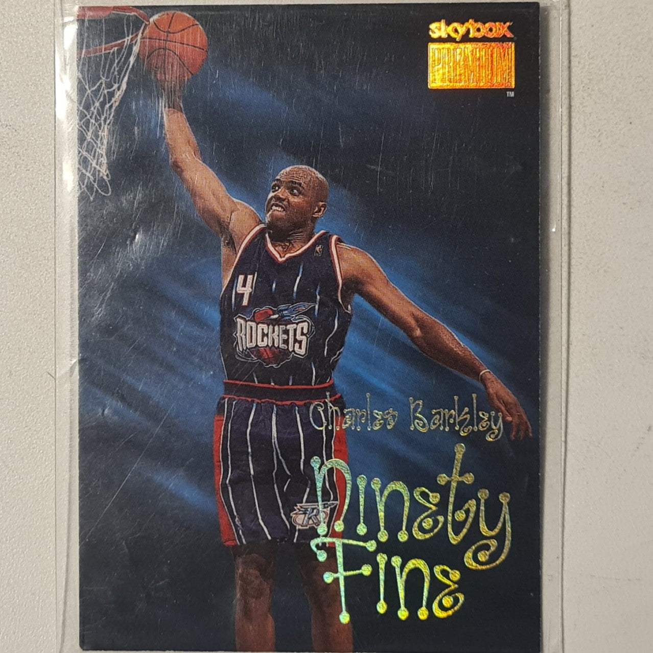 Charles Barkley 1998 Skybox Ninety Fine #204 NBA Basketball Houston Rockets excellent