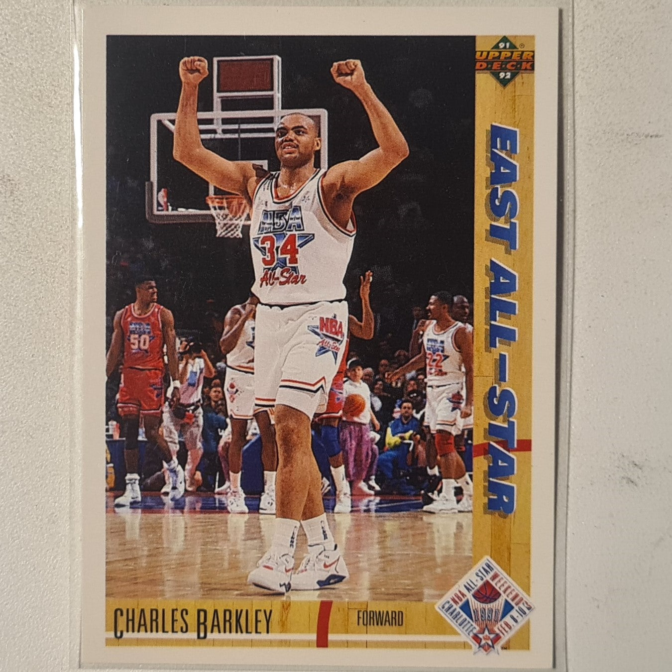 Charles Barkley 1991 Upper-Deck all-star #70 NBA Basketball Philadelphia 76ers excellent