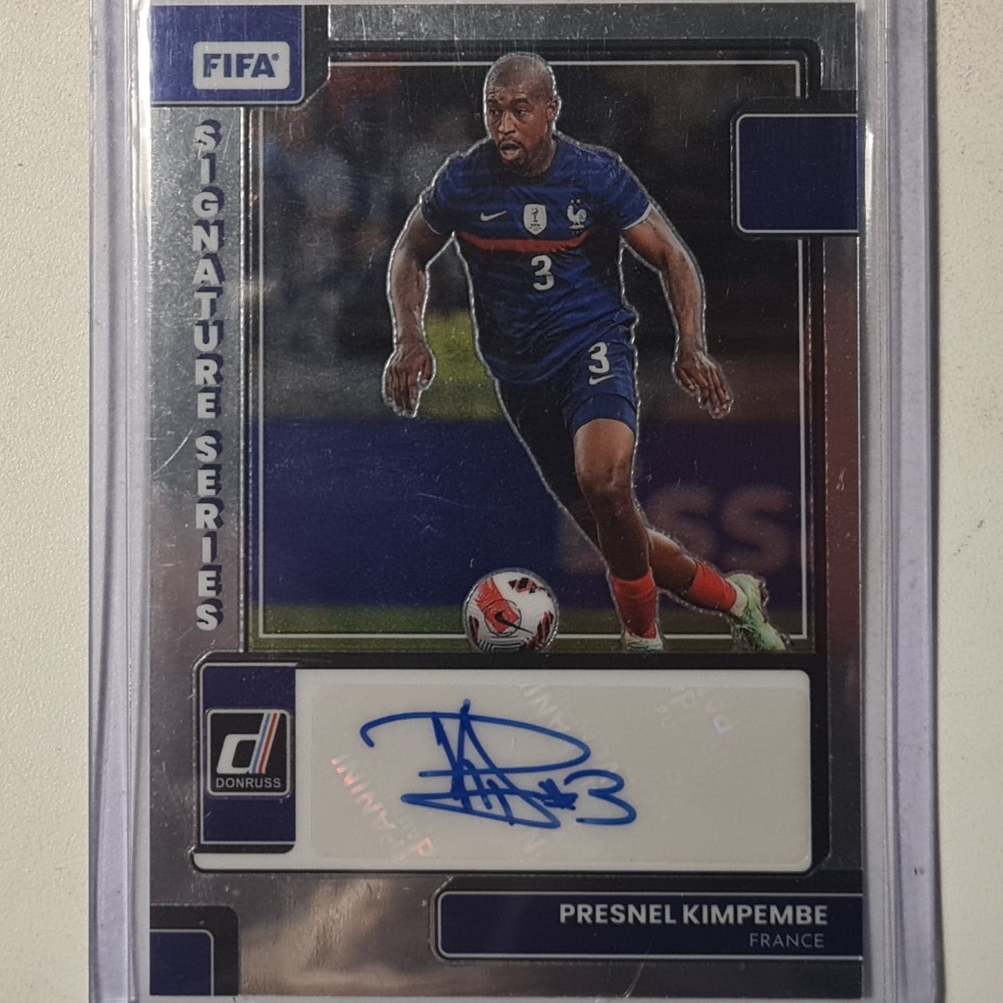 Presnal Kimpembe 2022-23 Panini Donruss Fifa signature series Auto SS-PKP Soccer Football France EXCELLENT