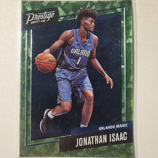 Jonathan Isaac 2017-18 Panini Prestige green foil variant #6 NBA Basketball Orlando Magic Excellent
